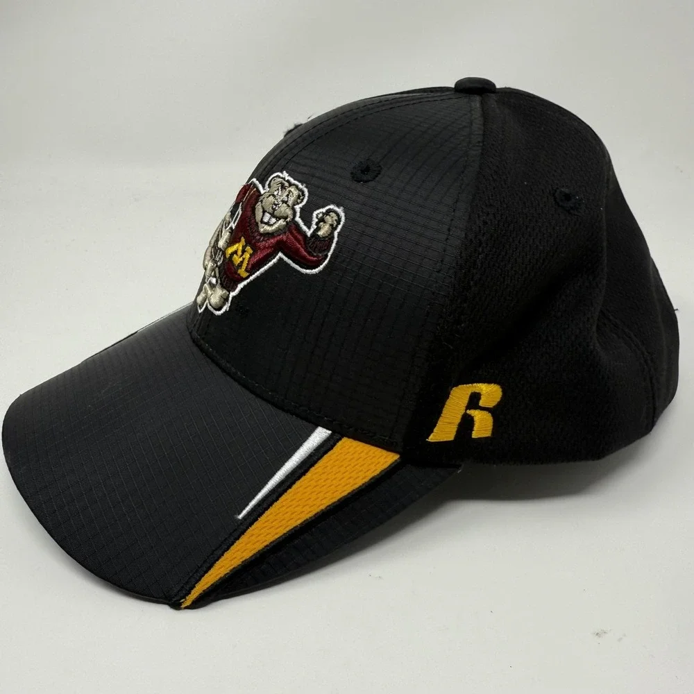Minnesota Golden Gophers Hat‎ Cap Strap Back Mens One Size Black NCAA Football